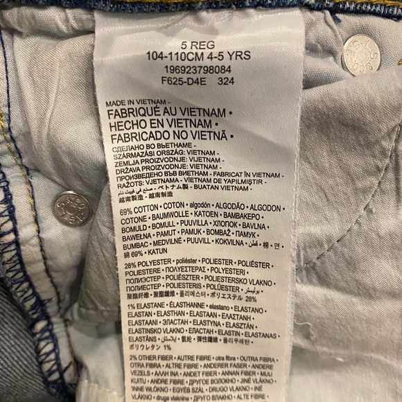 Levi's Kids Denim Jeans Bundle - size 4-5 - Picture 9 of 9